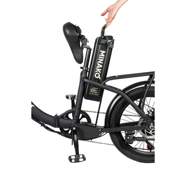 Електровелосипед Minako F11 Street 20" (500W; 12 А·год; 48 В)
