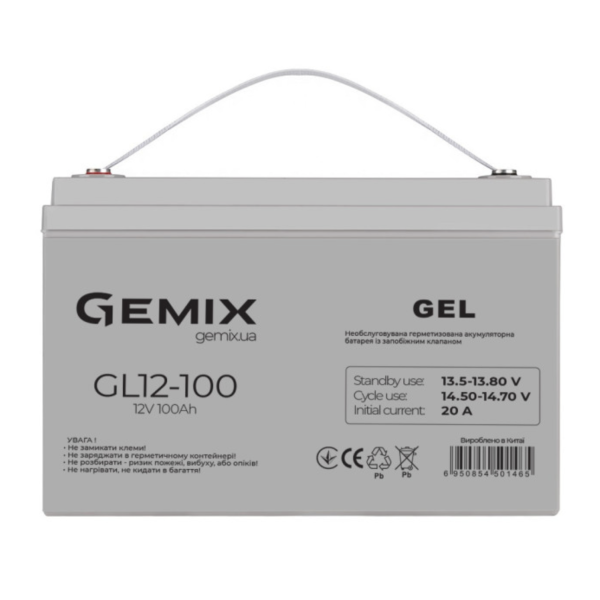 Акумулятор гелевий GL12-100 GEL Series 12V 100Ah