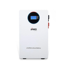 Акумулятор літій-залізо-фосфатний SAKO SK-51.2V 100Ah 5 kWh LiFePO4 з LCD та BMS