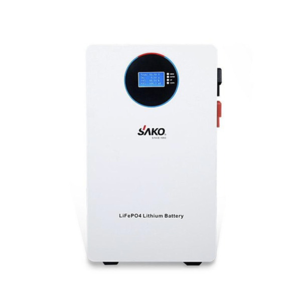 Акумулятор літій-залізо-фосфатний SAKO SK-51.2V 100Ah 5 kWh LiFePO4 з LCD та BMS