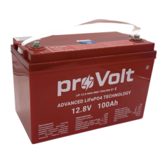 Акумулятор літій-залізо-фосфатний proVolt LFP 12.8V 100Ah із Smart BMS 100A/50A