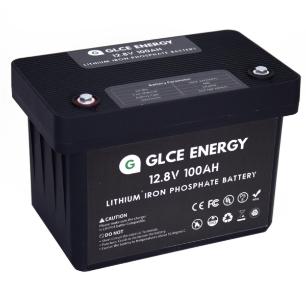 Акумулятор літій-залізо-фосфатний GLCE ENERGY 12-100 LiFePO4 12V 100Ah з BMS