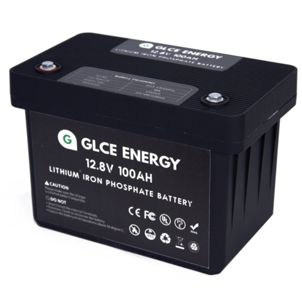 Акумулятор літій-залізо-фосфатний GLCE ENERGY 12-100 LiFePO4 12V 100Ah з BMS