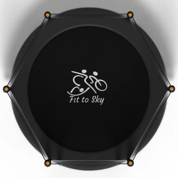 Батут fittosky 152см black з сіткою