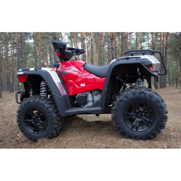 Квадроцикл Linhai 550 EFI сіро-червоний