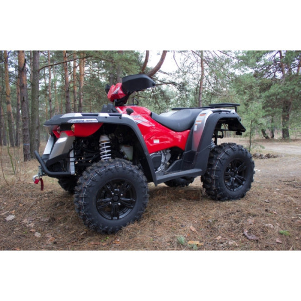 Квадроцикл Linhai 550 EFI сіро-червоний