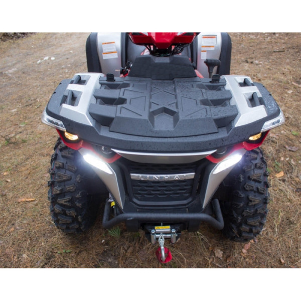 Квадроцикл Linhai 550 EFI сіро-червоний