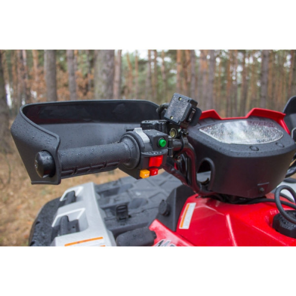 Квадроцикл Linhai 550 EFI сіро-червоний