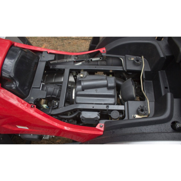 Квадроцикл Linhai 550 EFI сіро-червоний