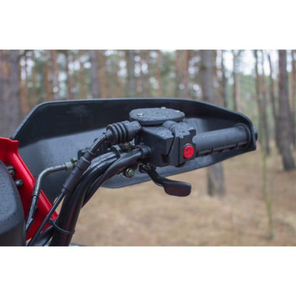 Квадроцикл Linhai 550 EFI сіро-червоний