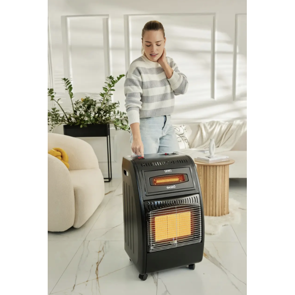 Обігрівач газовий Yoer GH01BK, 5,7 кВт (2 в 1)