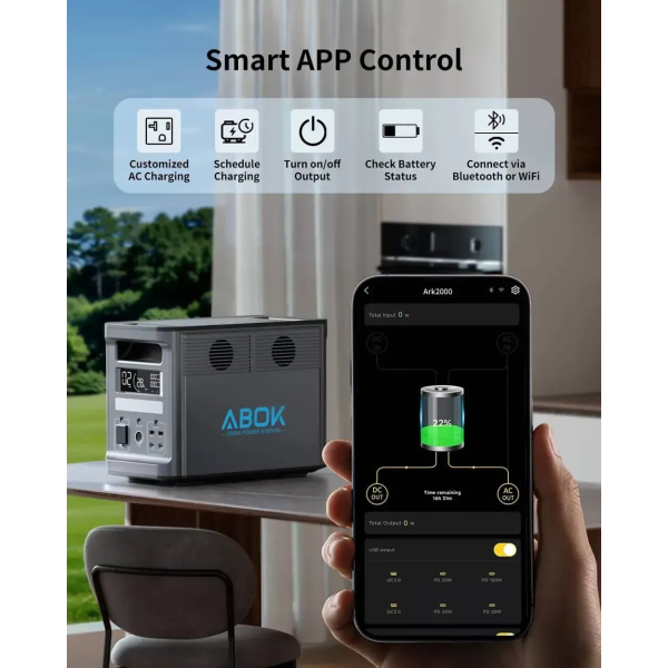 Зарядна станція Abok N098 2500 Вт, 2160 Вт·год