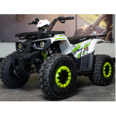 Квадроцикл підлітковий Forte Hunter 125 із зеленими вставками