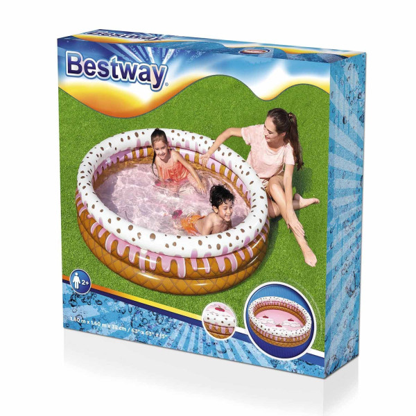 Дитячий надувний басейн Bestway 51144 Морозиво з фруктами (160х38 см)