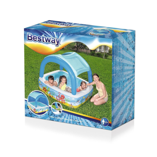 Дитячий надувний басейн Bestway 52192 (140х140х114 см)