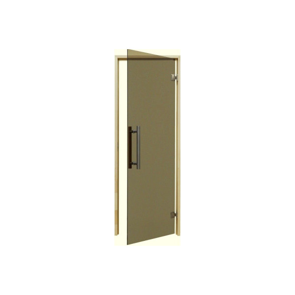 Двері для лазні та сауни Tesli Steel Sateen RS 1900 x 700