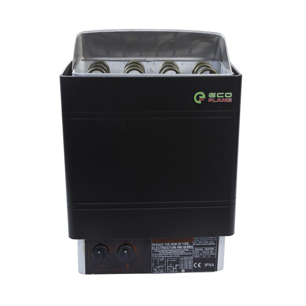 Електрокам'янка EcoFlame AMC 60 (6 кВт) (Електропіч із вбудованим Пультом)