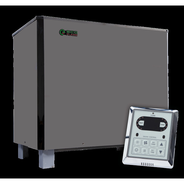 Електрокам'янка EcoFlame SAM D 21 (21 кВт) (Електропіч c Виносним Пультом CON6 ) - в КОМПЛЕКТІ