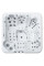 Гідромасажний басейн IQUE Dreamline-II 2200-II-DD-BP (WiFi) (220х220х96 см)