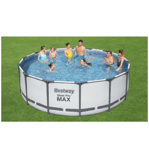 Каркасний басейн Bestway 5612X (427х122 см) з картриджним фільтром, тентом та сходами