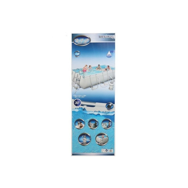 Каркасний басейн Bestway 56442 (404х201х100 см) з пісочним фільтром та сходами.