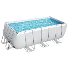 Каркасний басейн Bestway 56456 (412х201х122 см) з картриджним фільтром та сходами.