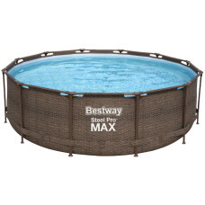 Каркасний басейн Bestway Ротанг 56709 (366х100 см) з картриджним фільтром та сходами.