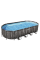 Каркасний басейн Bestway Wood Style 5611T (732х366х122 см) з картриджним фільтром, сходами та тентом