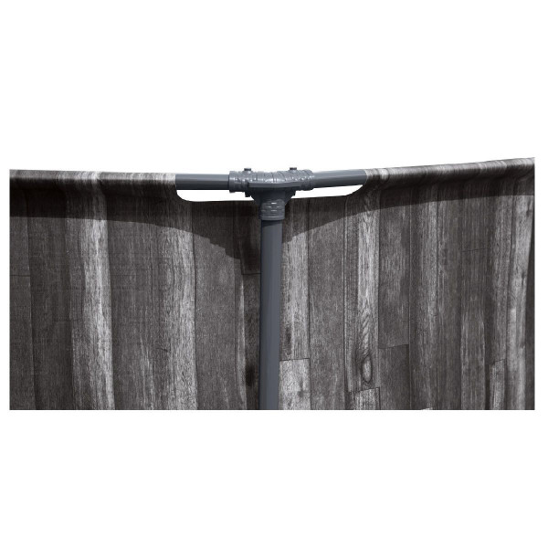 Каркасний басейн Bestway Wood Style 5614Z (427х107 см) з картриджним фільтром, тентом та сходами