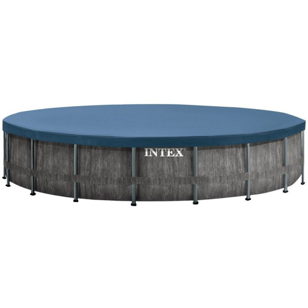 Каркасний басейн Intex 26744 GREYWOOD (549х122 см) з картриджним фільтром, сходами та тентом