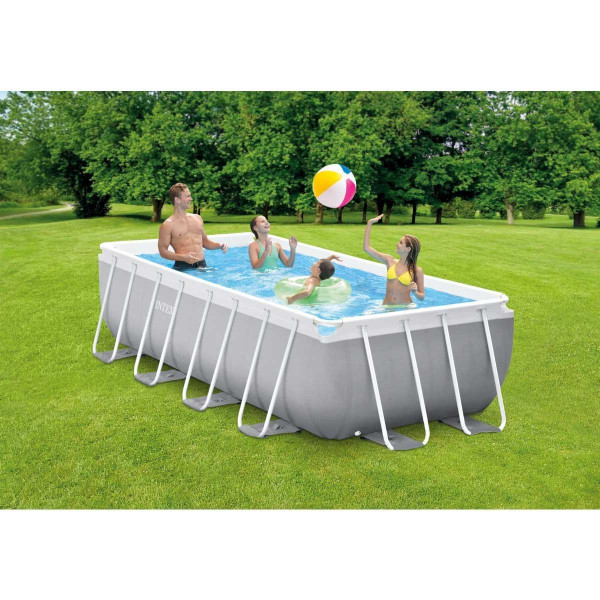 Каркасний басейн Intex 26788 (400х200х100 см) з картриджним фільтром та сходами.
