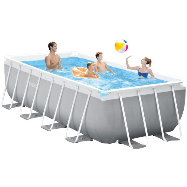 Каркасний басейн Intex 26790 (400х200х122 см) з картриджним фільтром та сходами.