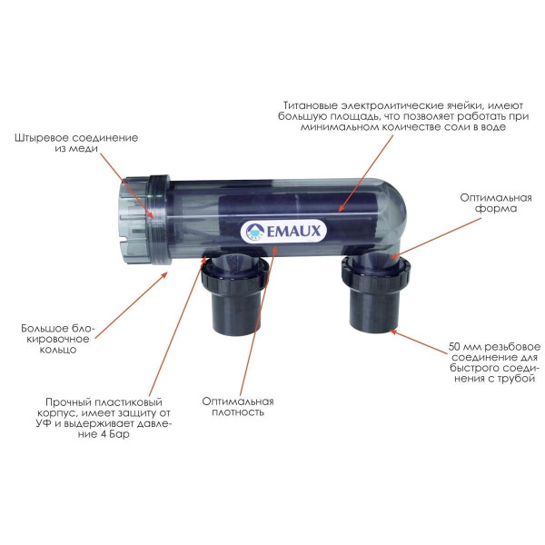 Хлоргенератор Emaux SSC25-E (75 м3, 25 г/год)