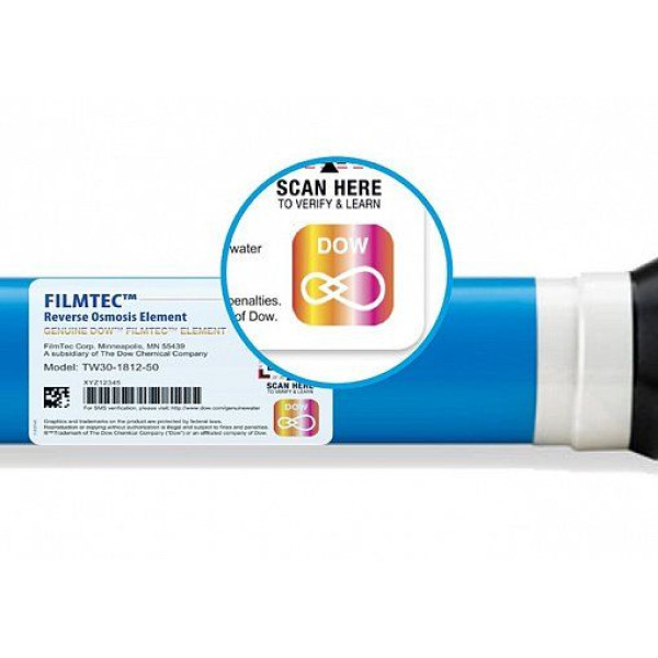 Мембранний елемент DOW FILMTEC™ TW30-1812-50