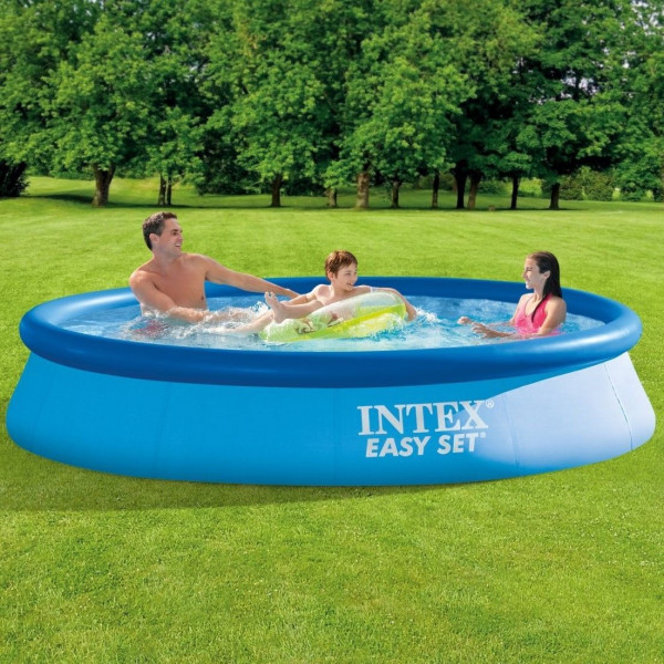 Надувний басейн Intex 28142 (396х84 см) з картриджним фільтром