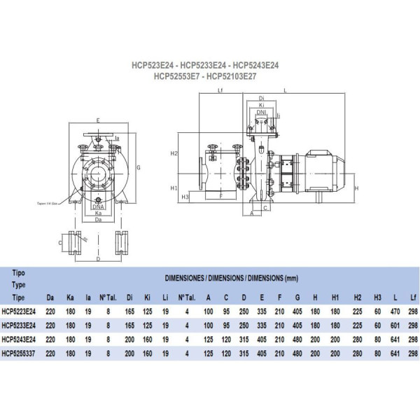 Насос Hayward HCP5223E24 (380 В, 13 м3/год, 2 HP)