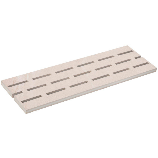 Переливні грати Aquaviva Montagna Light Gray, 595x195x20 мм для басейну