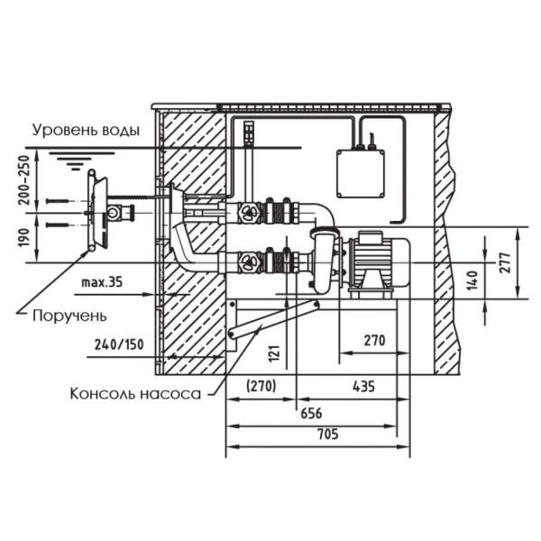 Протиток Fitstar Taifun 7620020, 63 м3/год, (380 В), під бетон