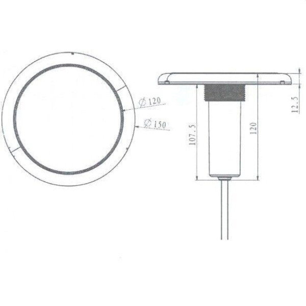 Прожектор для басейну світлодіодний Aquaviva 227C 252LED 21 Вт White