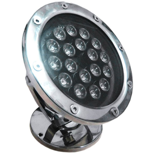 Прожектор для фонтану, для басейну Aquaviva (18LED 18 Вт 12/24 В) RGB IP68