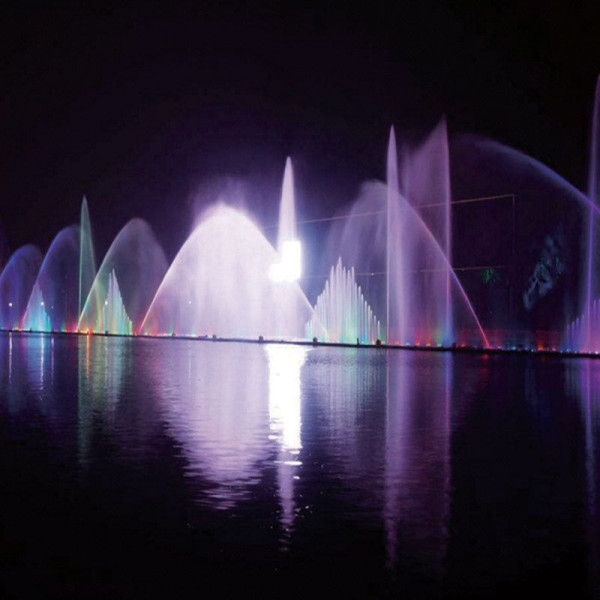 Прожектор для фонтану для басейну Aquaviva (15LED 15 Вт 12/24 В) RGB на трубу