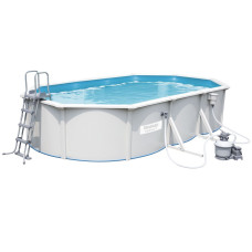 Збірний басейн Bestway Hydrium 56369 (610х360х120 см) з пісочним фільтром, сходами та тентом