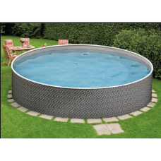 Збірний каркасний басейн Azuro 3.6x1.2м Rattan (блакитна плівка 0,5 мм, морозостійкий)