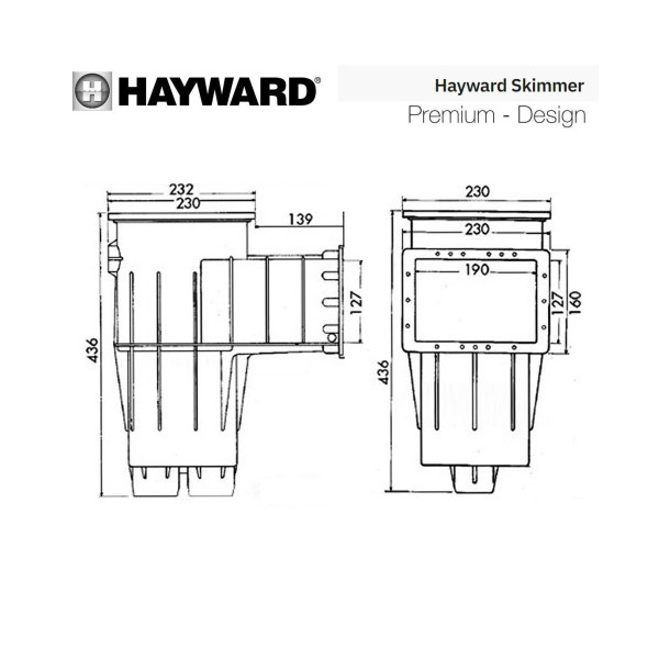 Скімер для басейну Hayward 3111 PREMIUM Standart під лайнер