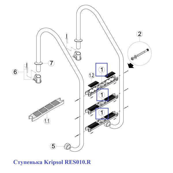 Щаблі Kripsol RES010.R