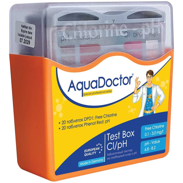 Таблеточний тестер AquaDoctor Cl та pH