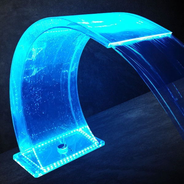Водоспад для басейну Aquaviva 600х300 мм, RGB LED