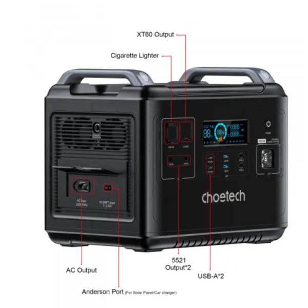 Зарядна станція універсальна Choetech 2000W (BS006)