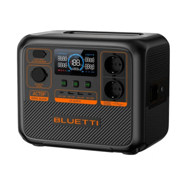 Зарядна станція універсальна Bluetti AC70P 864Wh 1000W